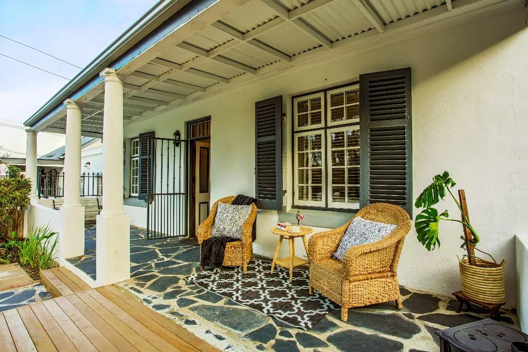 Additional front patio seating view