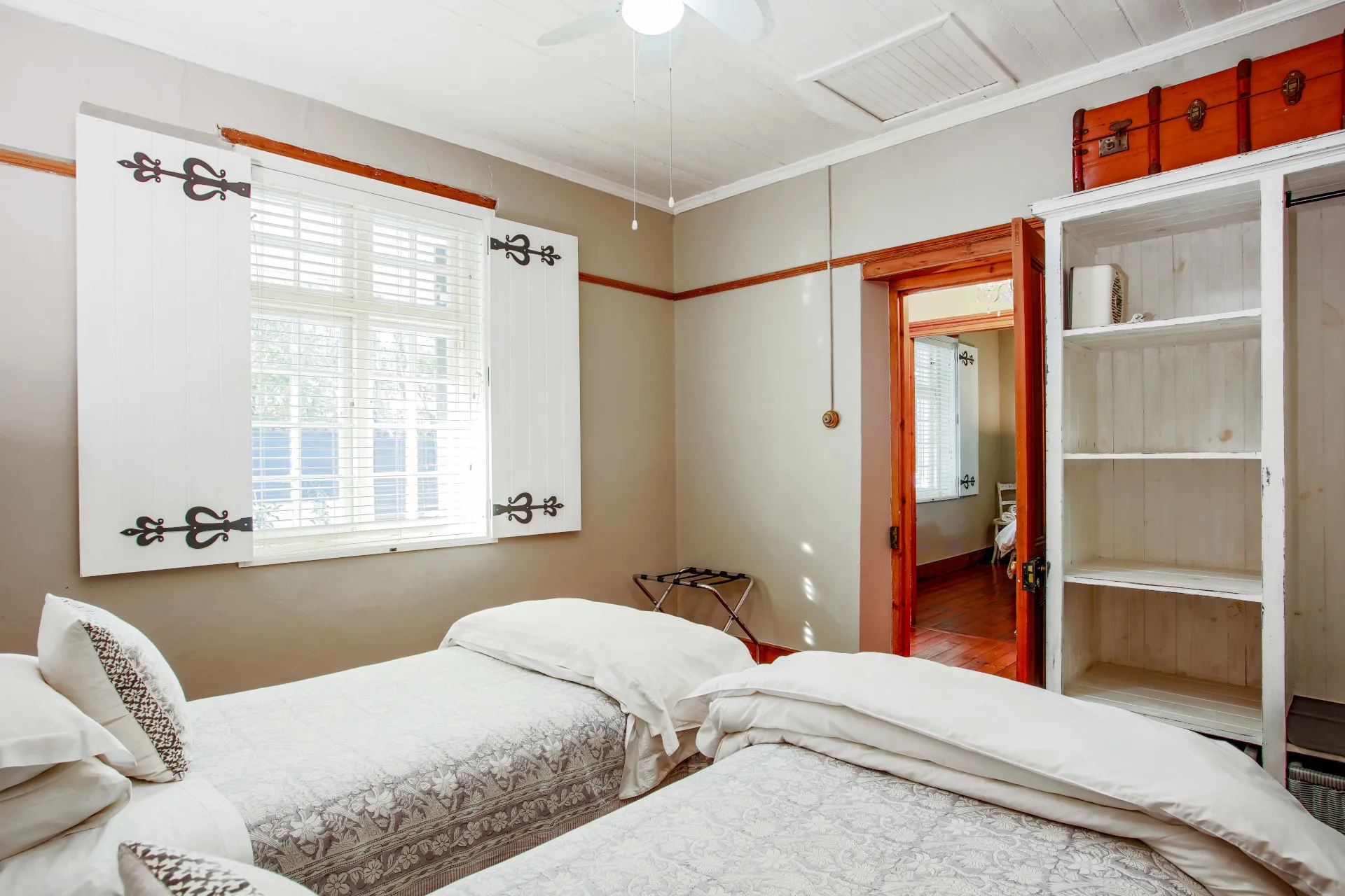Second bedroom with two single beds
